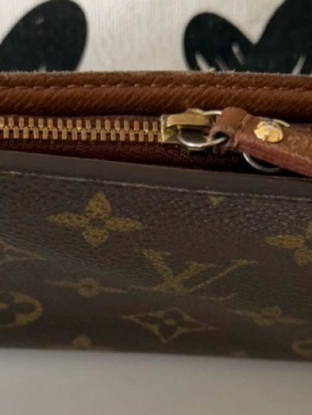 Louis Vuitton Monogram Canvas Wallet in Brown and Gold